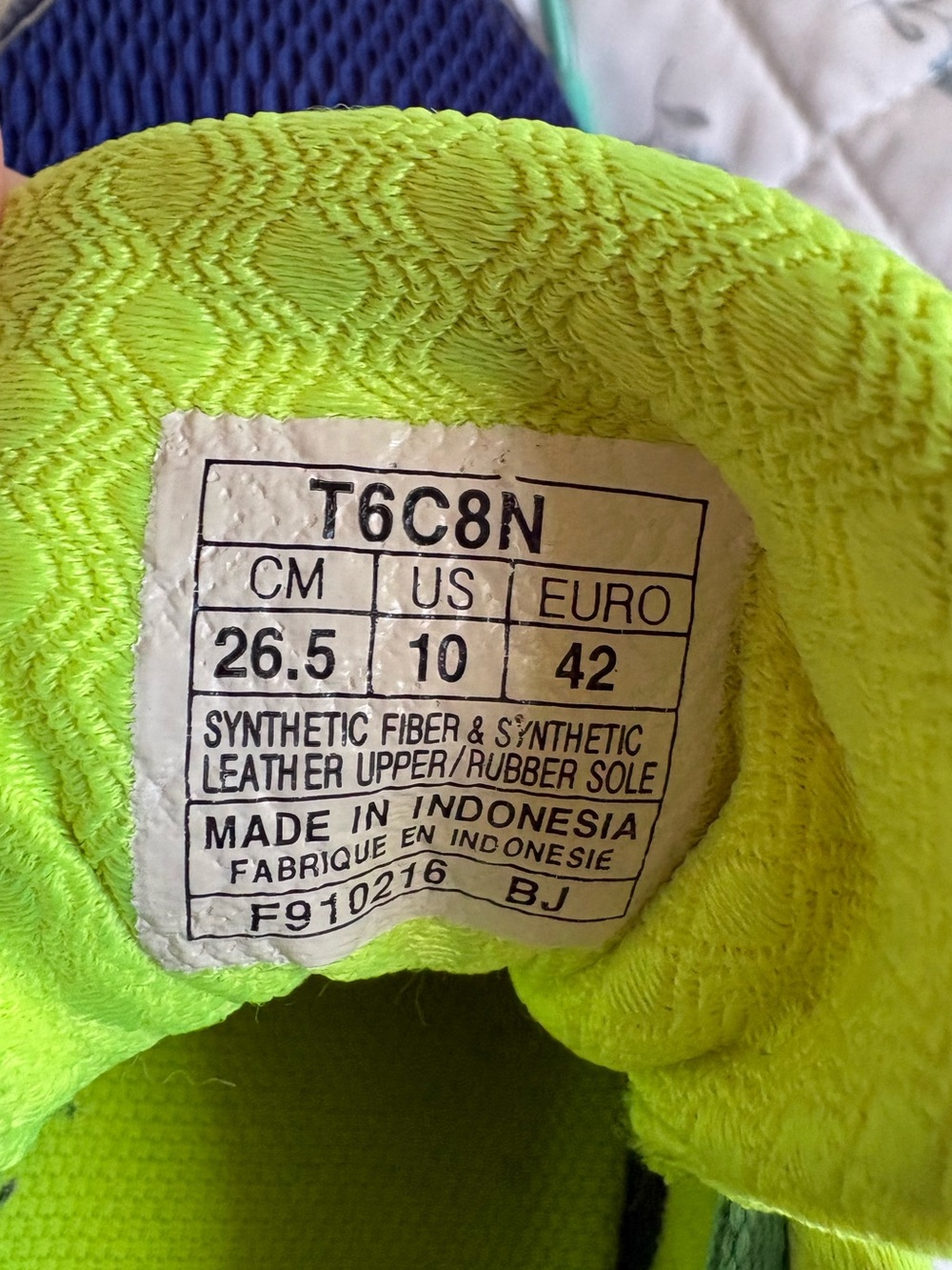 ASICS Blue & Lime Women's Running Shoes - Picture 5 of 5